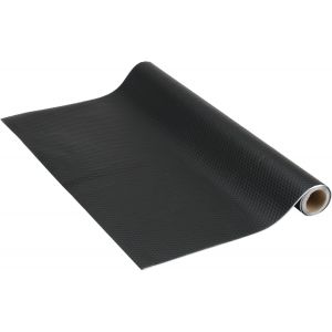 Vénilia Papier Adhésif Cercles Optique Industrielle Noir-67,5cm X 1,5m-Épaisseur 350µ,Film Autocollant Pour Meuble Et Cuisine,Film Décoratif,Papier Peint,Pvc Sans Phtalates,Fabriqué En Ue - Neuf