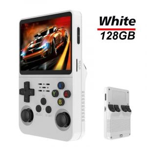 Ore-Console De Jeu Portable R36s,Écran Ips De 3.5 Pouces,128 Go,Rétro Classique,Système Arkos,Lecteur De Jeu Vidéo De Poche Portable--White 128g - Neuf