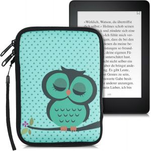 Housse de Protection pour Liseuse-&Eacute;tui de Protection 17 x 12 x 2 cm pour E-Reader en N&eacute;opr&egrave;ne-Turquoise-Marron-Menthe glaciale - Neuf