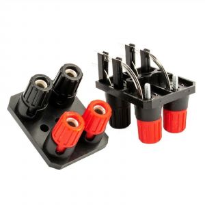 WP4-10A 4 P&ocirc;les 4 mm Banane de Liaison Post Connecteur Jack pour l'Audio haut-Parleur de l'Amplificateur, 10Pcs Fil &agrave; Ressort bornes du socle - Neuf