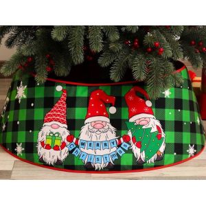 Cache-Col Pour Sapin De No&euml;l - Style 3 - Jupe Pour Pied De Sapin De No&euml;l - Diam&egrave;tre Sup&eacute;rieur 40 Cm, Diam&egrave;tre Inf&eacute;rieur 60 Cm - Neuf