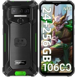 OUKITEL WP23 Plus Téléphone Portable Incassable,24Go+256Go vert - Neuf