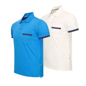 Cappuccino Italia Todi 2-Pack Polo Multicolore - Neuf