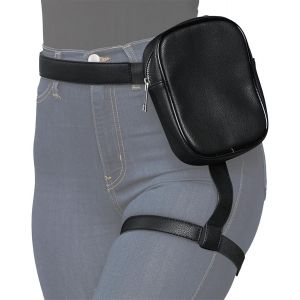 RFCBC-Sac De Cuisse Cuir, Sac De Jambe Moto, Sacoche De Cuisse Etanche, Sacoche De Jambe Moto Etanche, Sac De Cuisse Femme, Sac À La Jambe pour Femmes en Cuir PU, pour Sport, Cyclisme, Randonnée (Noi - Neuf