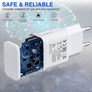 Tianyi-Kit Chargeur Adaptive Charge Rapide Compatible Avec Samsung Tablette/Téléphone Galaxy S7/S7 Edge/S6/S6 Plus/A6/J7/J3/Note5 4, Usb 2.0 Chargeur Chargeur Rapide Mâle Et Câble Micro Usb 1.5m (2-P - Neuf