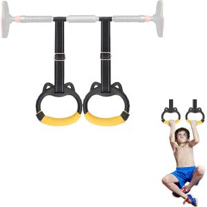 Anneaux De Gymnastique Pour Enfants, Anneaux De Suspension, Anneaux De Fitness, Anneau De Traction Pour Enfants, Facile À Installer Pour Les Enfants En Extérieur, Intérieur Et Extérieur - Neuf