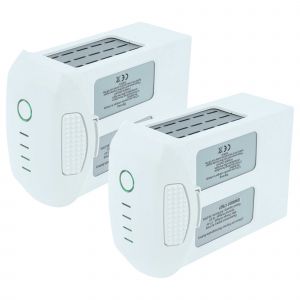 Vhbw 2x Batterie Compatible Avec Dji Phantom 4 Drone (5350mah, 15,2v, Li-Polym&egrave;re) - Neuf