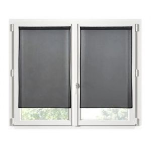 Rideaux - Monna - Brise Bise - 70 X 200 Cm - Noir - 100% Polyester - Neuf