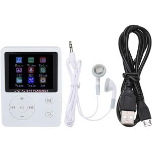 acdsgd-Lecteur MP3 Lecteur MP4, Lecteur HiFi &agrave; &eacute;cran Couleur Portable et L&eacute;ger, Lecteur de Musique MP3 MP4, cl&eacute; Ronde USB2.0 Format Vid&eacute;o AMV pour Enfants, Longue Dur&eacute;e de Vie - Neuf