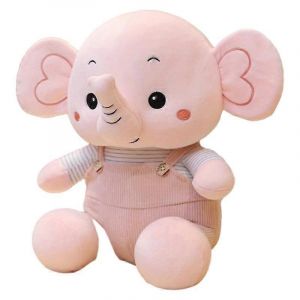 Poup&eacute;e &Eacute;l&eacute;phant Mignonne B&eacute;b&eacute; &Eacute;l&eacute;phant En Peluche Poup&eacute;e &Eacute;l&eacute;phant &Agrave; Long Nez Poup&eacute;e De Chiffon Oreiller &Eacute;l&eacute;phant Cadeau D'anniversaire-Rose - Neuf