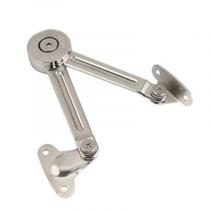 Lot de 2 tiges télescopiques pour portes d'armoires avec système d'amortissement pour couvercles d'armoires de cuisine - Neuf