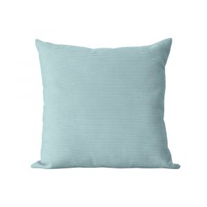 Coussin carr&eacute; velours turquoise 45x45 cm - Neuf