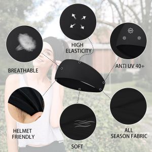 Tzf-Bandeau De Sport Extensible Pour Homme Et Femme 4 Pcs Bandeau Anti-Transpiration, Elastique Antid&eacute;rapant Anti-Humidit&eacute; Sports Hairband, Sportband Pour Ski Course &Agrave; Pied Yoga Gym - Neuf