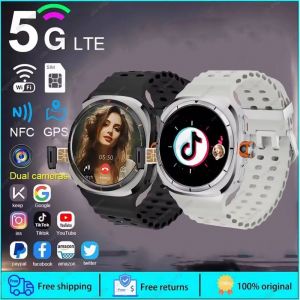 2025 Nouvelle Montre Intelligente 4G/5G Sim Complet Netcom Wifi Nfc Gps 32Gb Montres Pour Homme 32Gb Stockage Hd Caméra Smartwatch Pour Ios/Android.1Bk 1Wh. - Neuf