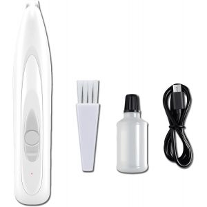 Tondeuse Pour Chien, Avec Lumi&egrave;re Led, Rechargeable, Tondeuse Faible Bruit Pour Chien Pattes, Pour Pattes, Yeux, Oreilles, Visage - Neuf