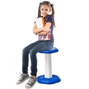 SUBZONAL-Tabouret Oscillant avec Coussin en &Eacute;ponge, Tabouret Dyque Capacit&eacute; de Charge 70 kg, Si&egrave;ge Ergonomique, pour Am&eacute;lioration de la Concentration et de la Posture, pour &Eacute;coles Bureau, Bleu - Neuf