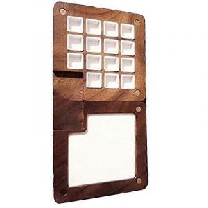 Carnet De Croquis Portable Palette 15 Grilles En Bois Mini Voyage Peinture Palette Palette Magnétique Boîte Pour Wate - Neuf