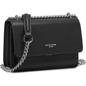 KALANKA-- Petit Sac Bandouli&egrave;re Femme Mini Pochette T&eacute;l&eacute;phone Portable Cuir PU Rigide &agrave; Main Cha&icirc;nes Port&eacute; Epaule Besace Rectangle Sacoche Soir&eacute;e Shopping Ville Tendance Noir, Taille unique - Neuf