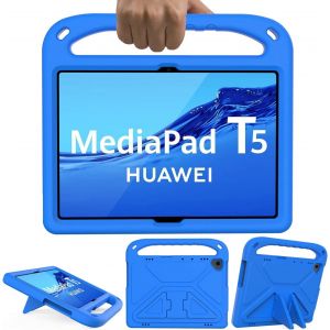 Coque pour Enfants pour Huawei MediaPad T5 10 (10,1"") avec poign&eacute;e r&eacute;sistante aux Chocs et Support pour Huawei MediaPad T5 10 (10,1"") (Bleu) - Neuf