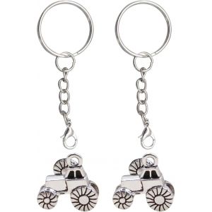 Kal-2 Pendentifs Tracteur, 2 Porte-Clés, Pendentifs En Métal Créatifs, Porte-Clés Pour Hommes, Porte-Clés Pendentif, Petits Cadeaux Intéressants - Neuf
