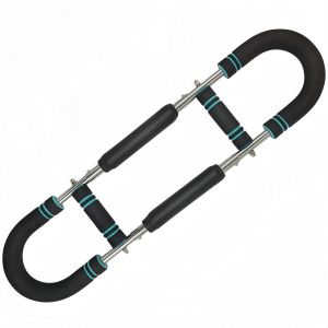 Entra&icirc;neur De Torsion Des Bras : Barre De Prehension A Ressort Reglable Pour Exercices Des Bras Et De La Poitrine, Equipement De Gym Portable A Domicile - Neuf