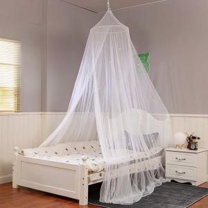 Kal-Moustiquaire De Lit, Moustiquaire Ciel De Lit, Moustiquaire Grand Lit, Moustiquaire Lit Avec Étoiles Fluorescentes, Grand Moustiquaire Pour Lits Bébé Simples Et Doubles, Blanc (60 X 250 X 900cm) - Neuf