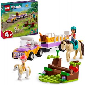 KALANKA-Friends La Remorque du Cheval et du Poney, Jouet pour Filles et Garçons, Figurines de Poupées avec Liann, Zoya et 2 Figurines d'animaux, Cadeau pour Enfants Dès 4 Ans 42634 - Neuf