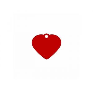 Porte-Adresse Pour Chien - Imarc - Forme De C?Ur - Aluminium - Rose Bonbon - Gravure Personnalis&eacute;e - 2,5x2 Cm - Neuf
