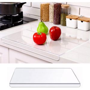 Eryi-Planches À Découper En Acrylique Pour Comptoir De Cuisine - 40 X 30 Cm Planche Transparente Antidérapante Avec Lèvre De Protection, Convient Pour Usage Domestique Et En Restaurant. - Neuf