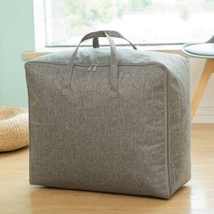 (60 Cm X 50 X 28 Cm, 84 L, Gris) Sac De Rangement &Eacute;pais Pour Couette, Lot De 1, Sac De Rangement Sous Le Lit Avec Poign&eacute;e Renforc&eacute;e Pour Couettes, Couvertures, Oreillers, Vestes, - Neuf
