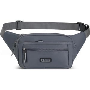 acdsgd-Sac Banane Femme Homme Sacoche Banane Ville Imperm&eacute;able Sac &agrave; la Taille pour Cyclisme Gym Balade Escalade Voyage Randonn&eacute;e Vacances (Gris) - Neuf