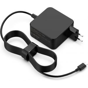 LORANKA-65W Chargeur USB C Ordinateur Compatible avec ASUS Zenbook MacBook Pro/Air, Lenovo Thinkpad, HP Chromebook Acer, Huawei Matebook, Xiaomi Air, Samsung Chromebook, Tablettes Cordon d'alimentati - Neuf