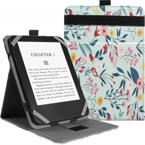 KALANKA-Coque de Protection Universel pour Kindle Paperwhite Liseuse 6-7 Pouces, &eacute;tui Folio Compatible avec la liseuse Sony/Kobo/Tolino/Pocketbook/Kindle 6"" 6.8"" 7"",Angle de Vue r&eacute;glable-Spring Bloom - Neuf