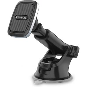 Support De Téléphone Magnétique Pour Tableau De Bord De Voiture Avec Coussinet En Gel Collant Pour Iphone 11 Pro Xs Max Xr X 8 7 Plus, Samsung Galaxy S10+ S9 Note 10, Lg, Pixel (Noir) - Neuf