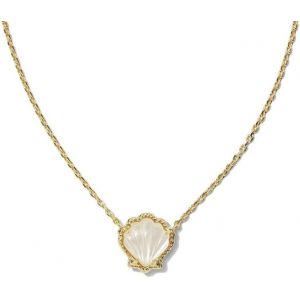 Collier Avec Pendentif Coquillage En Or, Plaqué Or 18 Carats, Bijou Pour Femme, Pendentif Coquillage En Cuivre Raffiné - Neuf