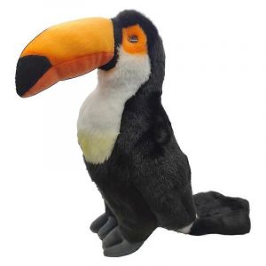Poup&eacute;e en peluche Toucan simul&eacute;e, petit oiseau en peluche, poup&eacute;e pour enfants, poup&eacute;e de chiffon, ornement - Neuf