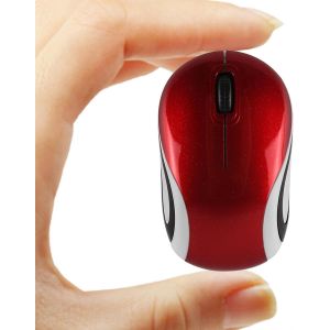 KALANKA-Mini souris sans fil mignonne pour ordinateur portable, petite taille, portable, compacte, voyage, souris optique USB, 3 boutons, 1600 dpi, souris sans fil pour PC, ordinateur portable, MacBo - Neuf