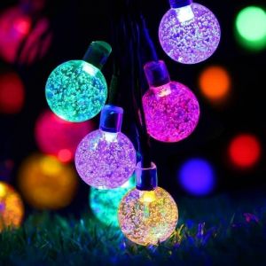 KAL-Guirlande Noel Lumineuse Chambre, 8 Modes 7M 30Led Guirlande Lumineuse Exterieure Pour Terrasse,Jardin,Cour,Porche,Deco Chambre,Lumiere Solaire Exterieur Decoration Chambre - Neuf
