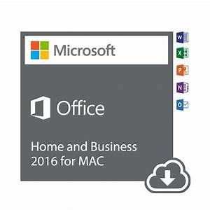 Microsoft Office 2016 Home And Business For Mac - Neuf
