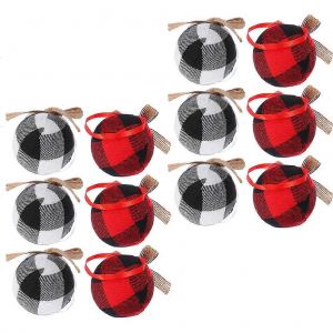 D&eacute;coratifs de No&euml;l, Boules de 24Pcs Style Rustique Ornements Adapt&eacute; Pour les f&ecirc;tes d'Anniversaire des C&eacute;l&eacute;brations D&eacute;cor de Jardin - Neuf