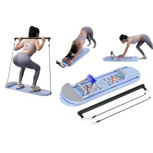 Planche De Pilates Pliable Avec Bandes De R&eacute;sistance Et Poign&eacute;es Pour Pompes, Pour Un Entra&icirc;nement Complet Du Corps. - Neuf