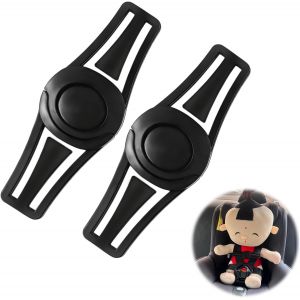 2 Pi&egrave;ces Clip De S&eacute;curit&eacute; Pour Ceinture De S&eacute;curit&eacute; Enfant, Boucle De Protection De Si&egrave;ge Auto Enfants, Attache Ceinture Siege Auto B&eacute;b&eacute;, Chest Clip S&eacute;curit&eacute; B&eacute;b&eacute; Pour Si&egrave;ge Auto, Noir[X1406] - Neuf