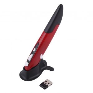 Souris optique sans fil 2,4 GHz, reglable, 500/1000 DPI, pour ordinateur portable, rouge - Neuf