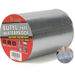 Butyle En &Eacute;tanche Ruban 150mm X 5m,Adh&eacute;sif Ruban Butyle Correctifs Imperm&eacute;ables De R&eacute;paration Pour Fuite De Toit,Fissure De Surface,&Eacute;cart De Rebord De Fen&ecirc;tre,Rupture De Tuyau - Neuf