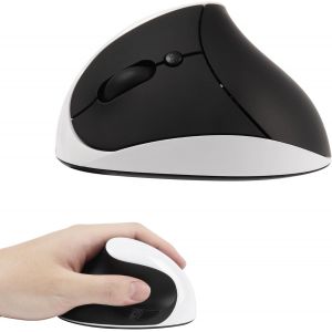 WQD-Souris Ergonomique, Souris Verticale sans Fil Rechargeables 2,4 G avec récepteur USB,pour gaucher, 800-1600,6 BoutonsLeft Souris Ergonomique Verticale pour Ordinateur Portable, Bureau, PC - Neuf