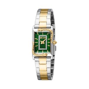 Montre &Agrave; Quartz En Acier Et Cristaux Tch&egrave;ques Dolcezza - Argent&eacute; Et Dor&eacute; Vert/Dor&eacute;/Argent&eacute; - Neuf