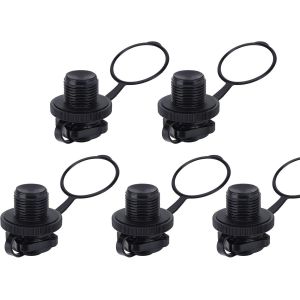 Valve Spirale De Gonflage, 5 Pcs Valves D'air Adaptateur De Soupape Bouchons, Bouchons D'air Gonflables En Forme De Spirale Pour Bateau Gonflable Et Bateaux De Pêche Gonflable Matelas Gonflable - Neuf