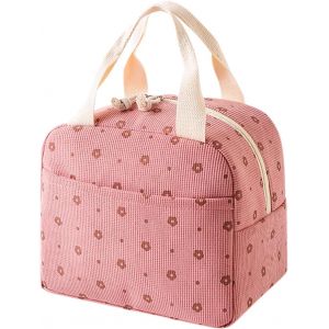 TIANYI-Sac à déjeuner isotherme de 10 l pour femme, sac à déjeuner isotherme rose, pour femmes et enfants, grande boîte à déjeuner pour l'école, sac à déjeuner pour femme, pour le travail, le - Neuf