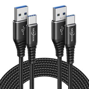 JGD-Longue C&acirc;ble USB Type C [3m+3m / Lot de 2],C&acirc;ble Chargeur USB Type C Charge Rapide pour Samsung Galaxy S20 S21 Plus S23 S22 Ultra S10 S10E S9,A51 A13 A52 A71 A33 A12 A21S,Sony Manette PS5,Xbox - Neuf