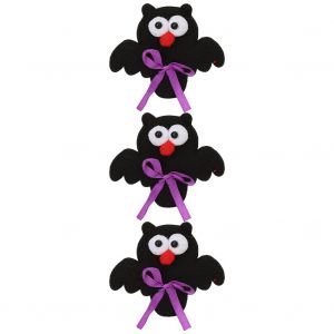 Lot De 3 Bracelets D'halloween En Forme De Dessin Anime, Decoration De Poignet, Jouet Pour Enfants (Chauve-Souris) - Neuf